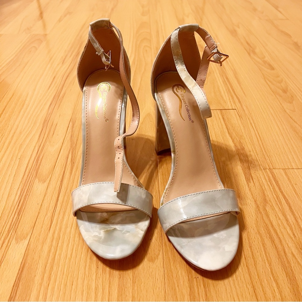 Green Marble Heels